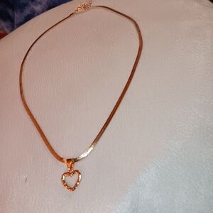 Gold heart necklace